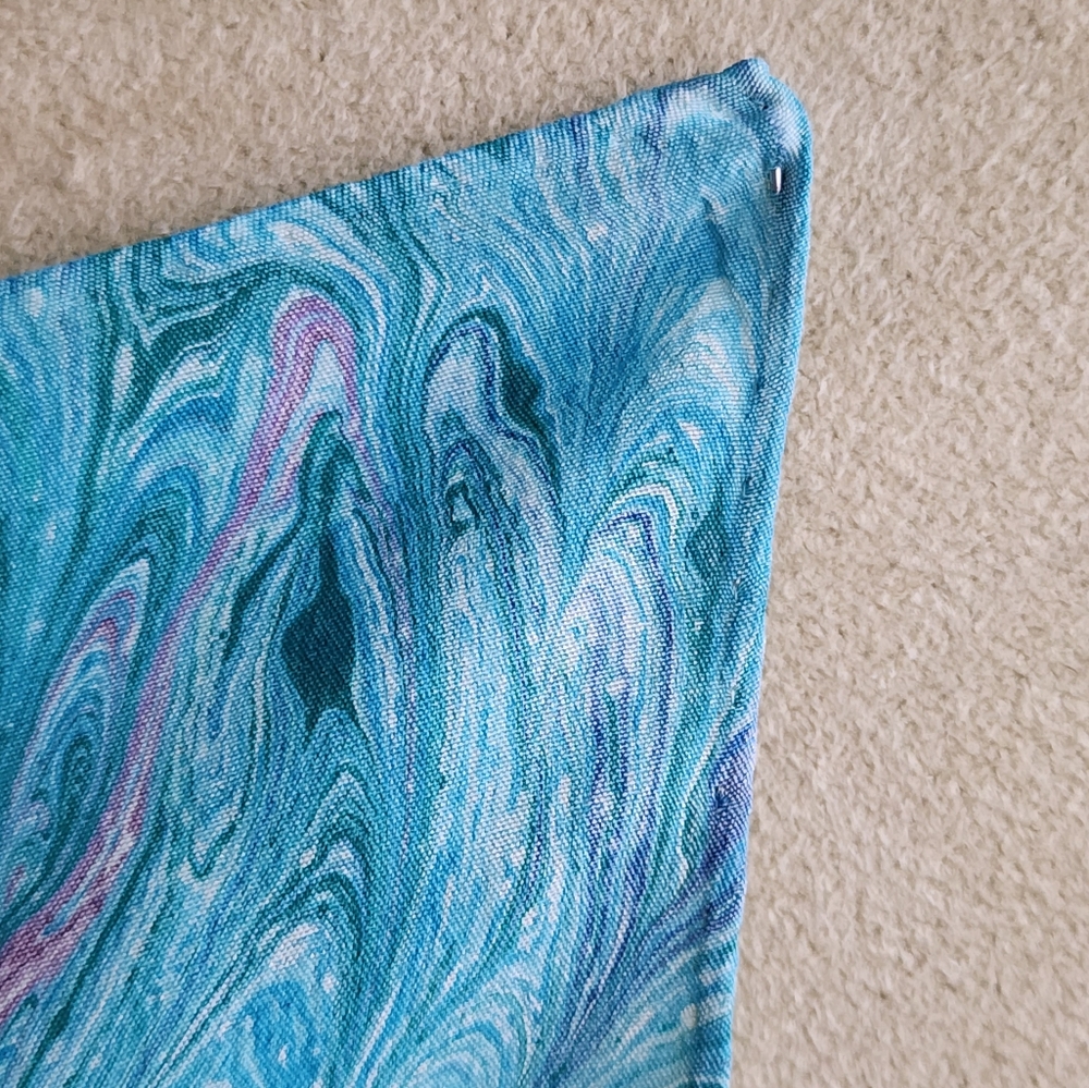 Marbled Dye Pattern Scarf - Picture 4 of 8